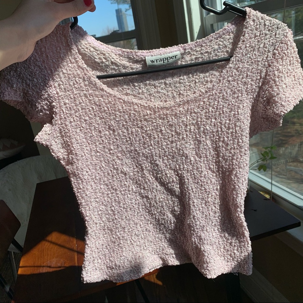 Pink crop top